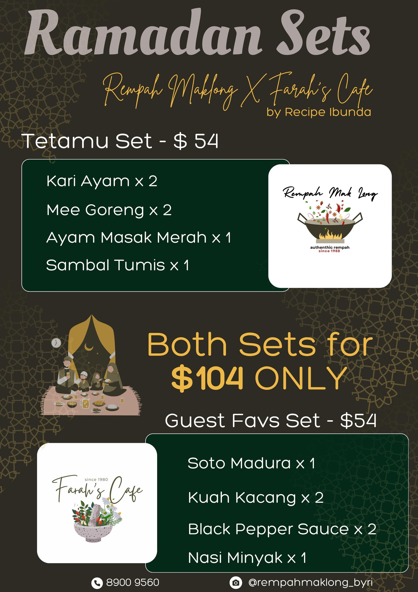 Ramadan Sets @104 Only (Tetamu + Guest Favs Set)