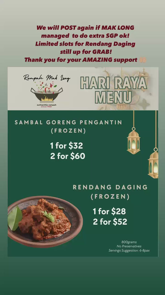 HARI RAYA MENU