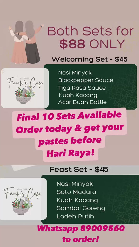 Both Sets for $88 ONLY
